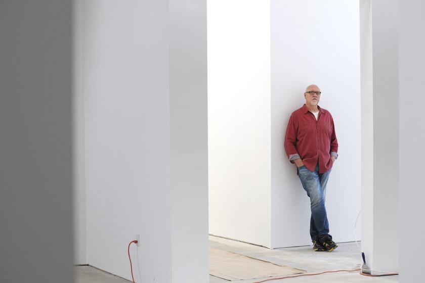LOS ANGELES, CALIFORNIA JANUARY 20, 2015-Clyde Beswick, founder of CB1 gallery, has moved his new location to the Downtown Los Angeles art district. (Wally Skalij/Los Angeles Times)