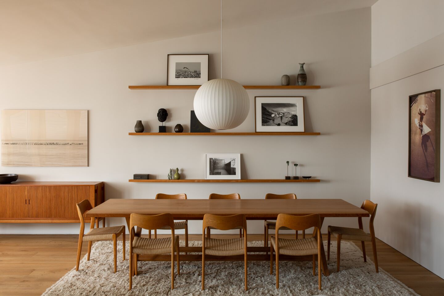 The dining area.