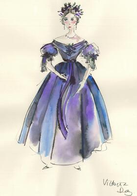 A look back at costume designer Sandy Powell's sketches from "The Young Victoria."