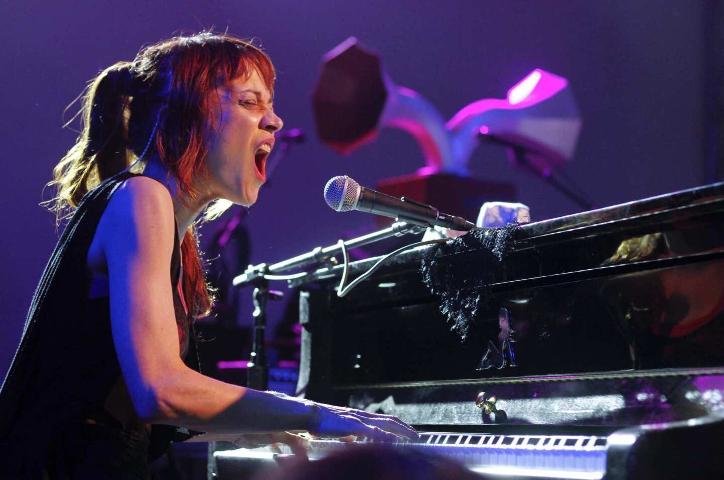 Fiona Apple performs at the NPR showcase.