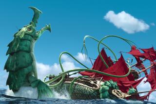 a sea monster wrapping its tentacles around a ship