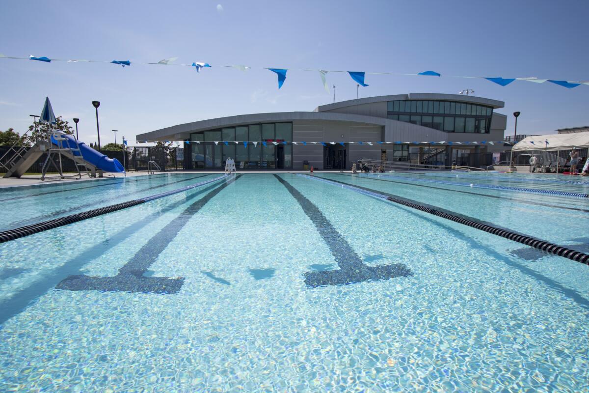 Irvine’s William Woollett Jr. Aquatics Center reopened June 15 with lap swimming and water-walking, by reservation only.