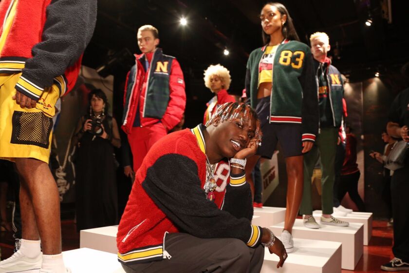 Mandatory Credit: Photo by George Chinsee/WWD/REX/Shutterstock (9045050a) Lil Yachty The Lil Yachty Collection by Nautica presentation, Spring Summer 2018, New York Fashion Week, USA - 07 Sep 2017