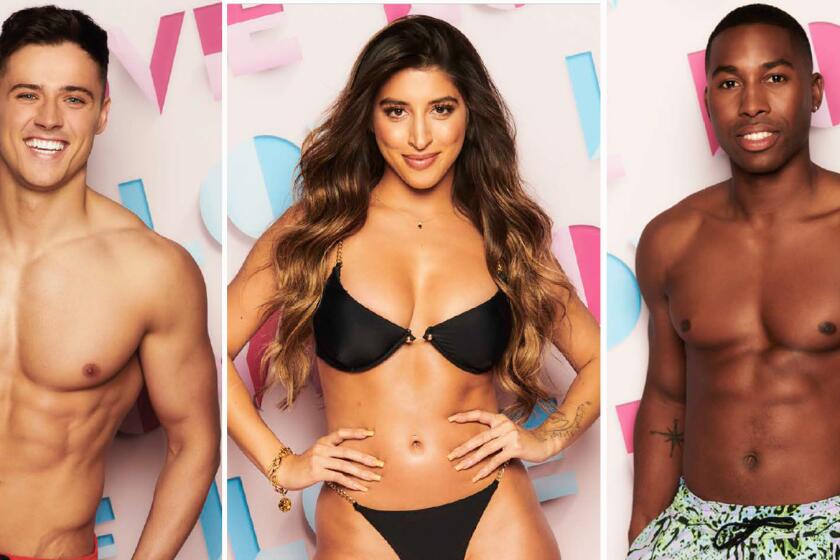 Season 7 Love Island contestants Brad McClelland, Shannon Singh, Aaron Francis