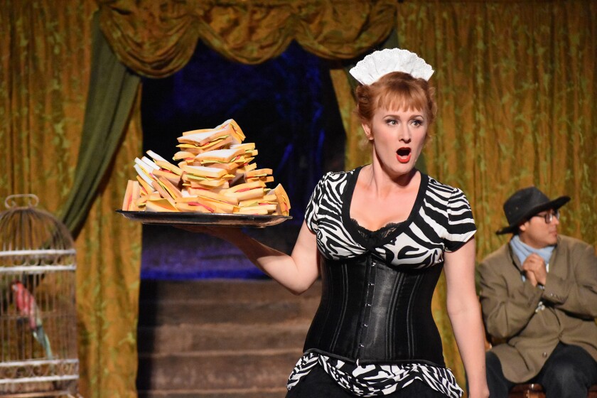 The maid in "The Skin of Our Teeth" puts the fun in life.