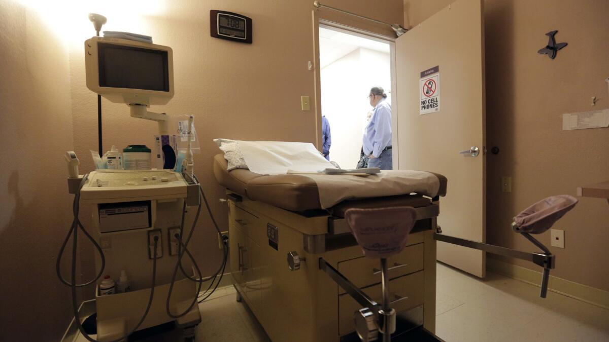 A procedure room is seen during a tour of Whole Woman's Health in San Antonio, Tex. on Feb. 9, 2016.