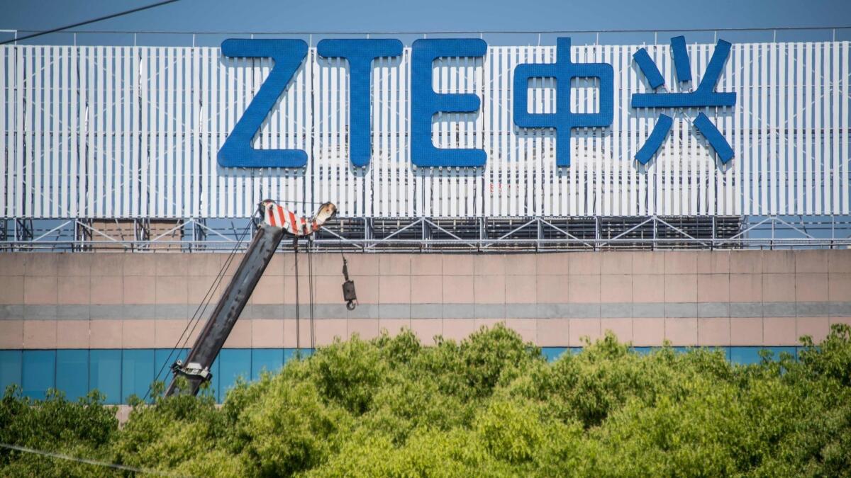 ZTE is China's second-largest telecommunications firm.