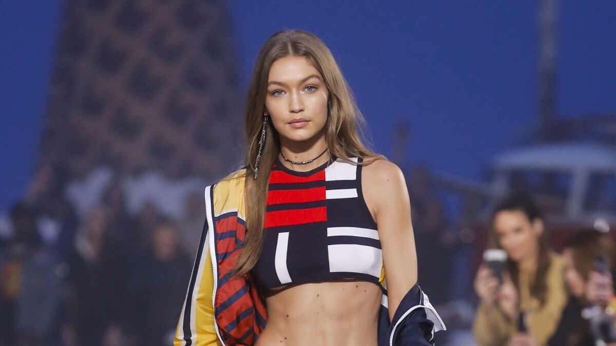 elskerinde Råd ammunition Gigi Hadid renews contract with Tommy Hilfiger for 2 more seasons - Los  Angeles Times