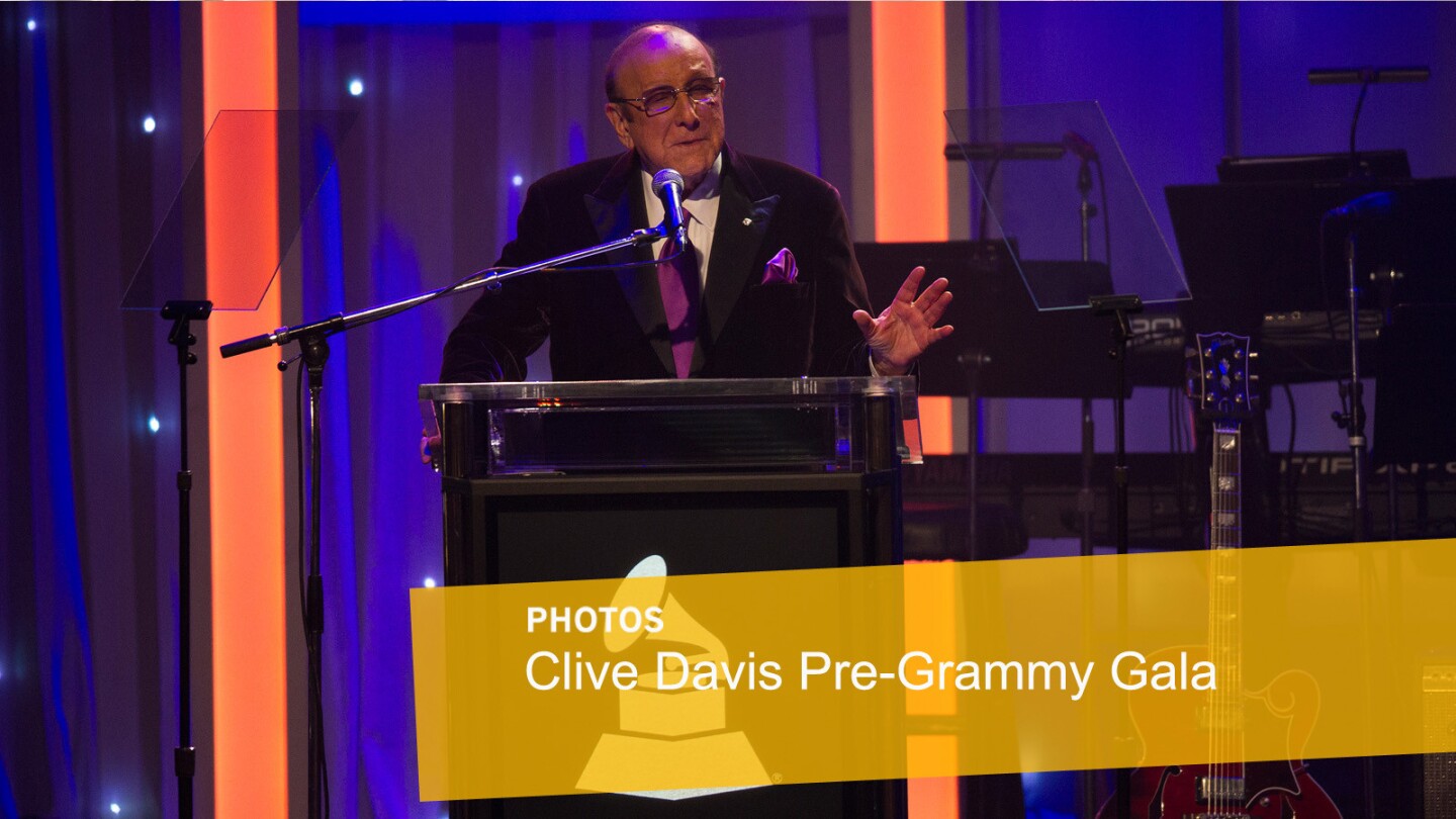 Clive Davis hosts his Pre-Grammy Gala at the Beverly Hilton on Feb. 14, 2016, in Beverly Hills, Calif.