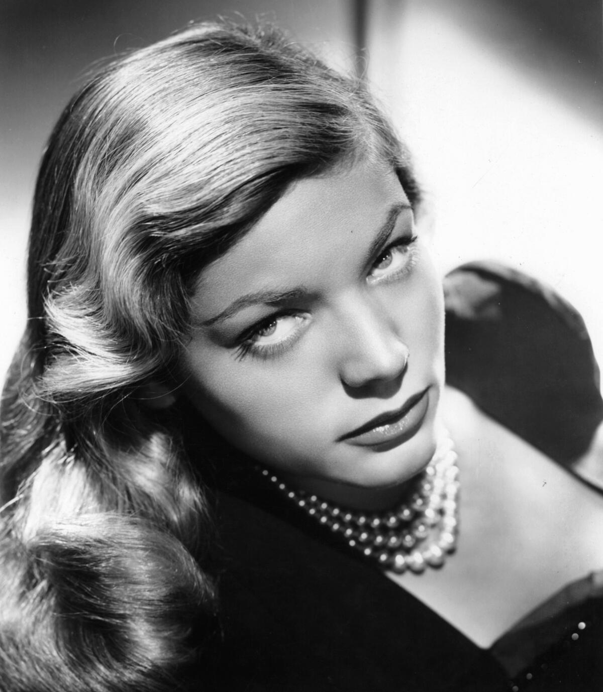 Lauren Bacall in "To Have And Have Not."