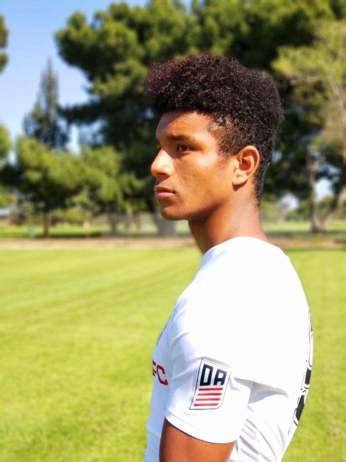 Malachi Wright, a junior at Fountain Valley High, played for the Irvine Strikers under-19 team this season.