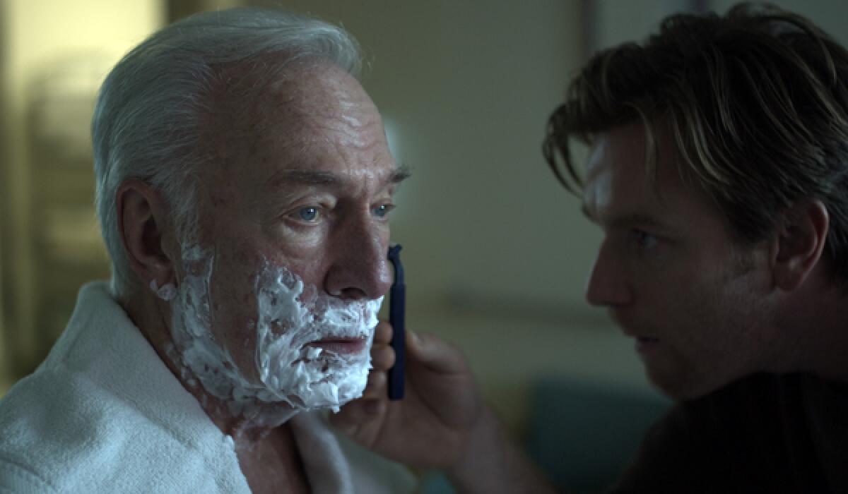 Christopher Plummer gets a shave