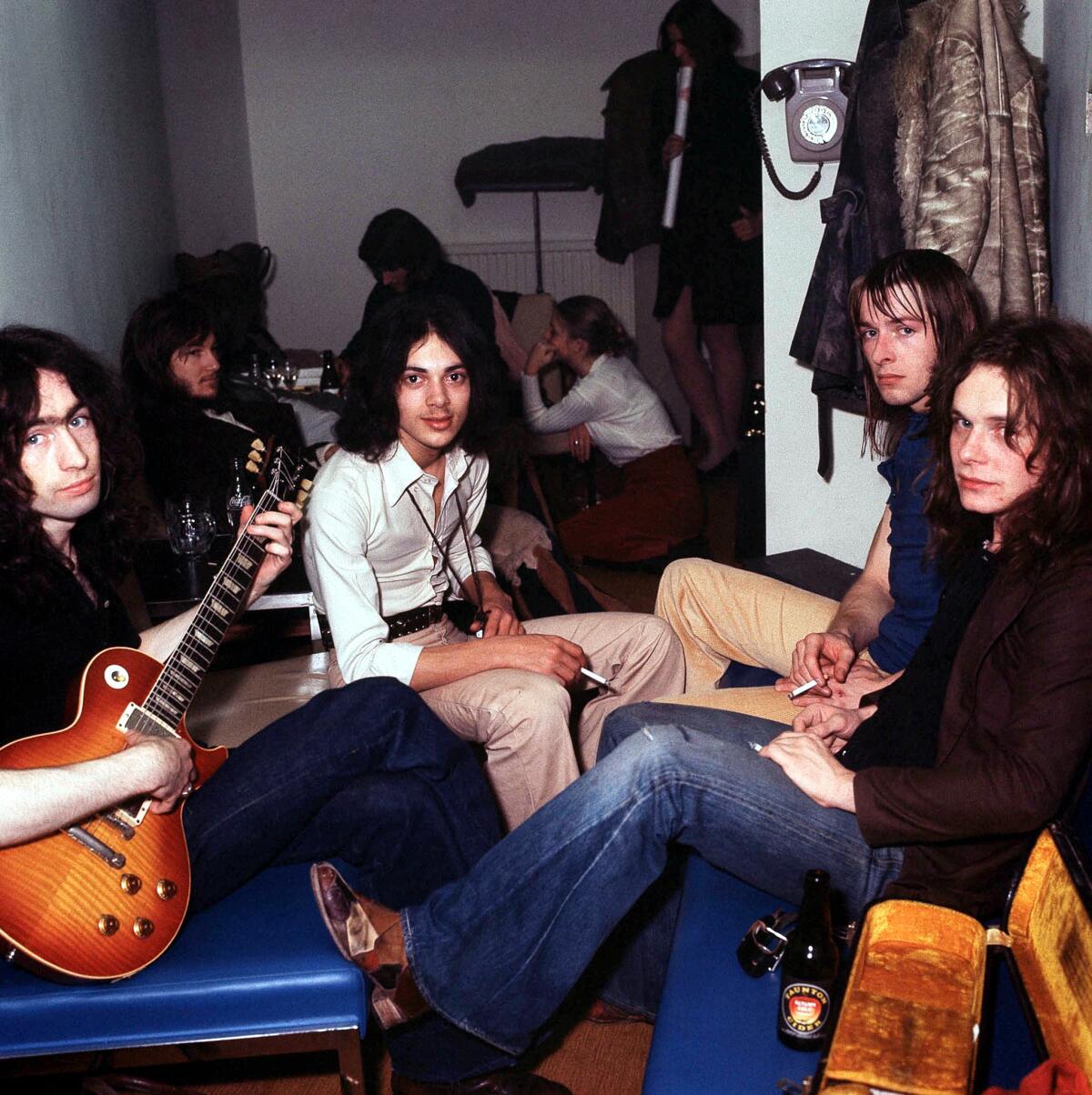 Free in 1972. From left are singer Paul Rodgers, bassist Andy Fraser, drummer Simon Kirke and guitarist Paul Kossoff.