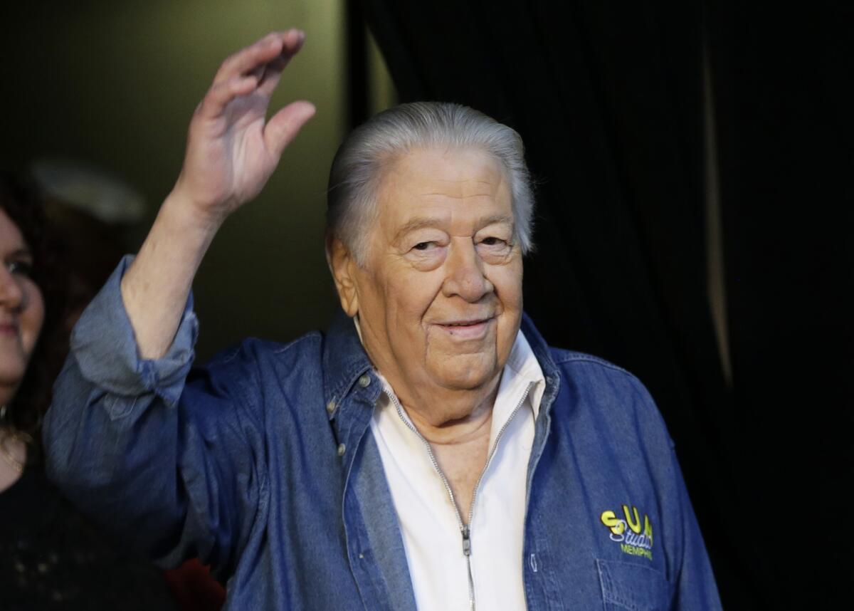 Jack Clement, shown in April at the Country Music Hall of Fame in Nashville, helped birth rock 'n' roll and push country music into modern times. He died Thursday morning at age 82.
