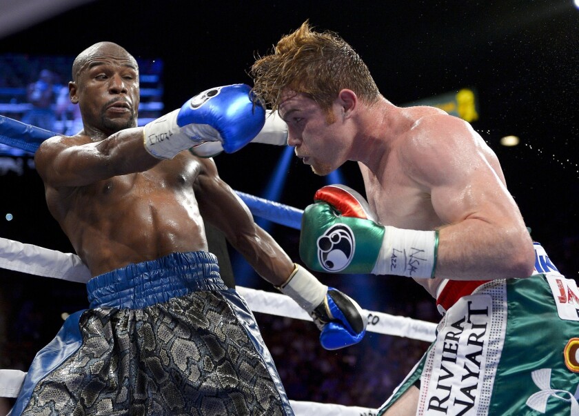 Floyd Mayweather S Disposal Of Canelo Alvarez Leaves Vacant Landscape Los Angeles Times