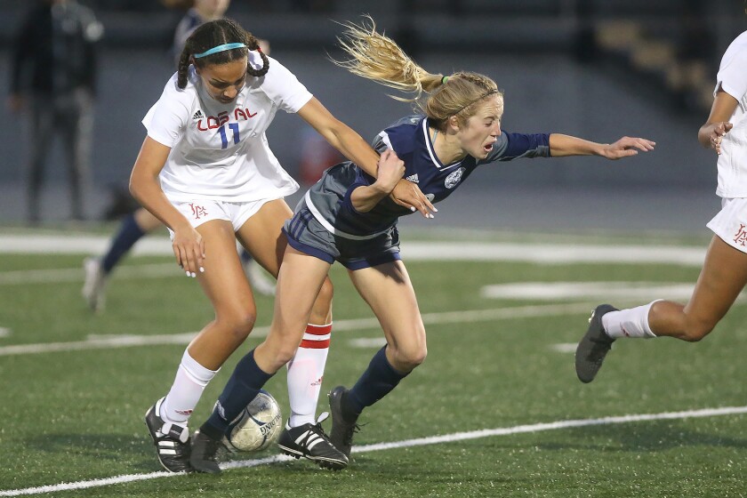 Photo Gallery: Newport Harbor vs. Los Alamitos in girls’ soccer 