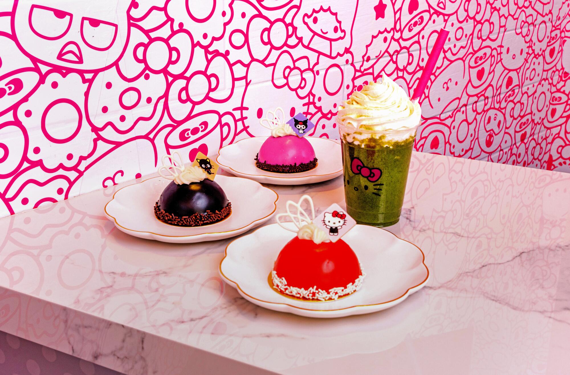 Universal CityWalk rolls out a virtual pastel pink carpet to welcome the Hello Kitty® and Friends Cafe.