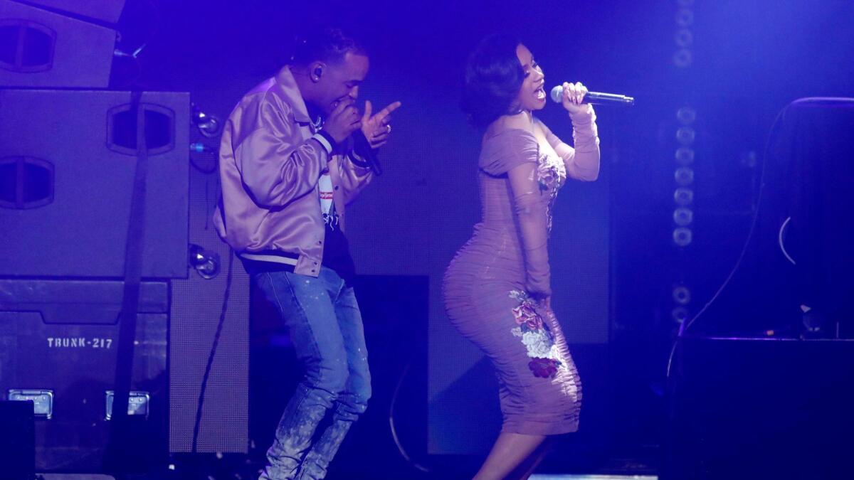 Ozuna brought out Cardi B to perform their duet "La Modelo."