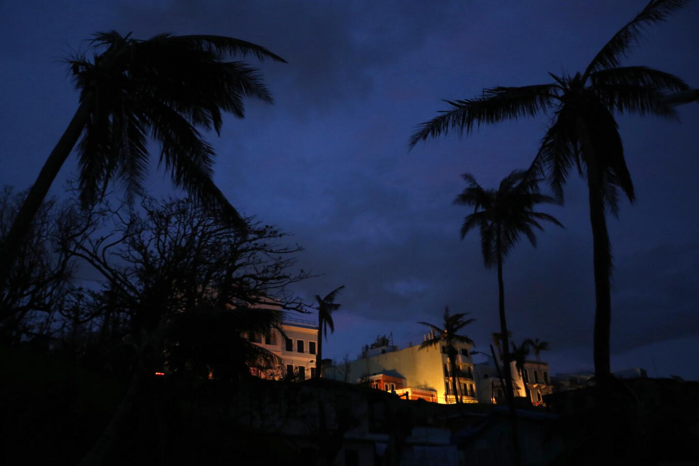 Wide swaths of Puerto Rico remained without power.