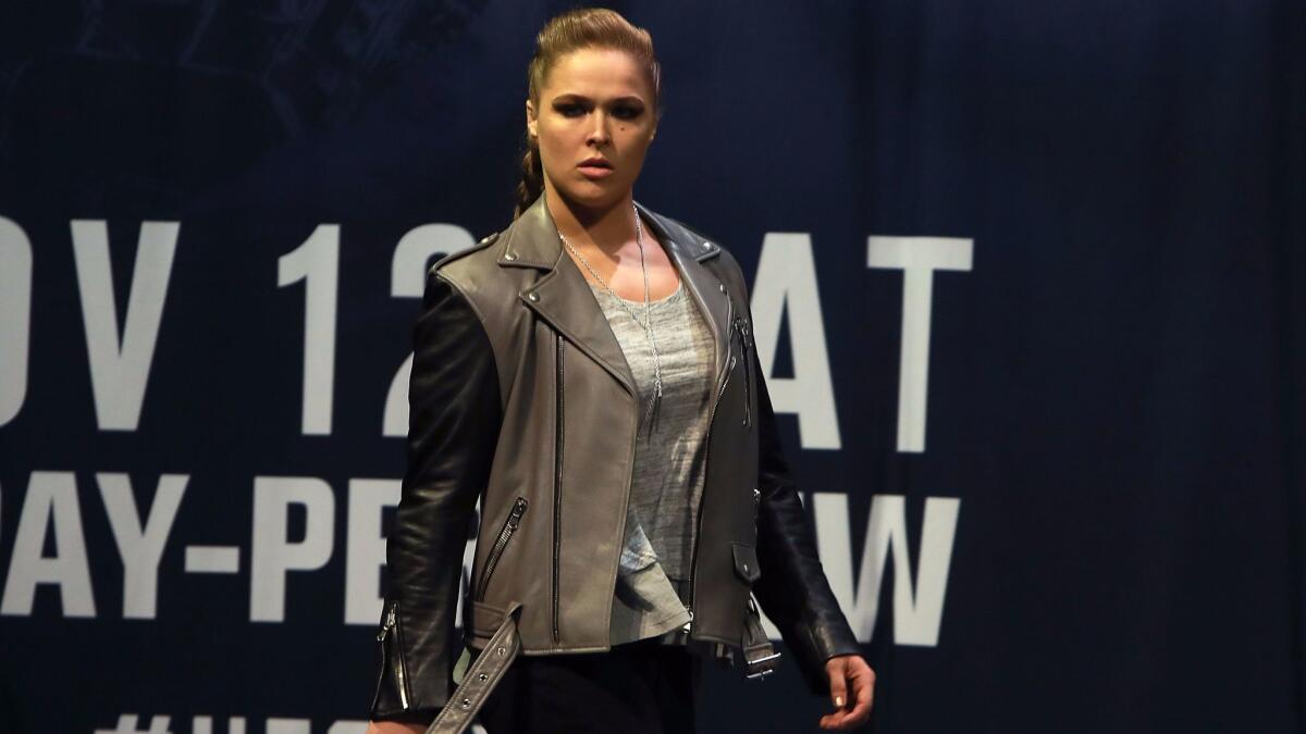 Ronda Rousey will fight for the first time in over a year Friday.