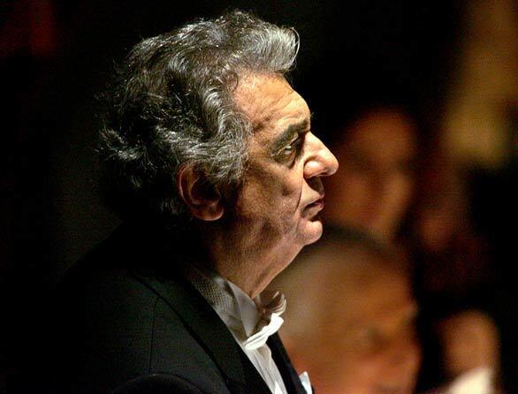 Placido Domingo conducts "Manon" at the Dorothy Chandler Pavilion in 2006.