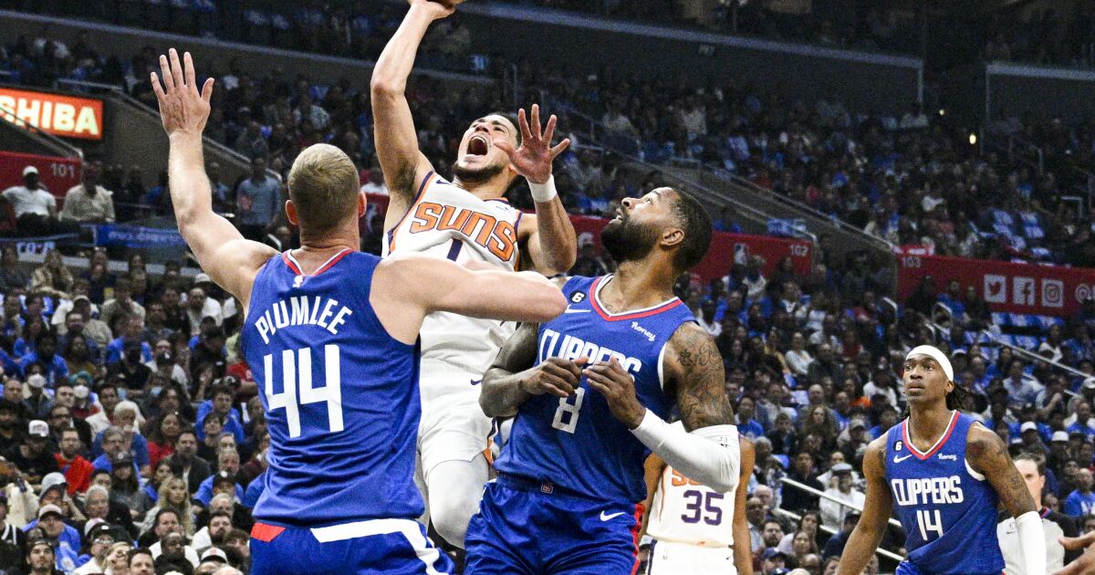 Short-handed Clippers fall to Devin Booker, Suns in Game 3