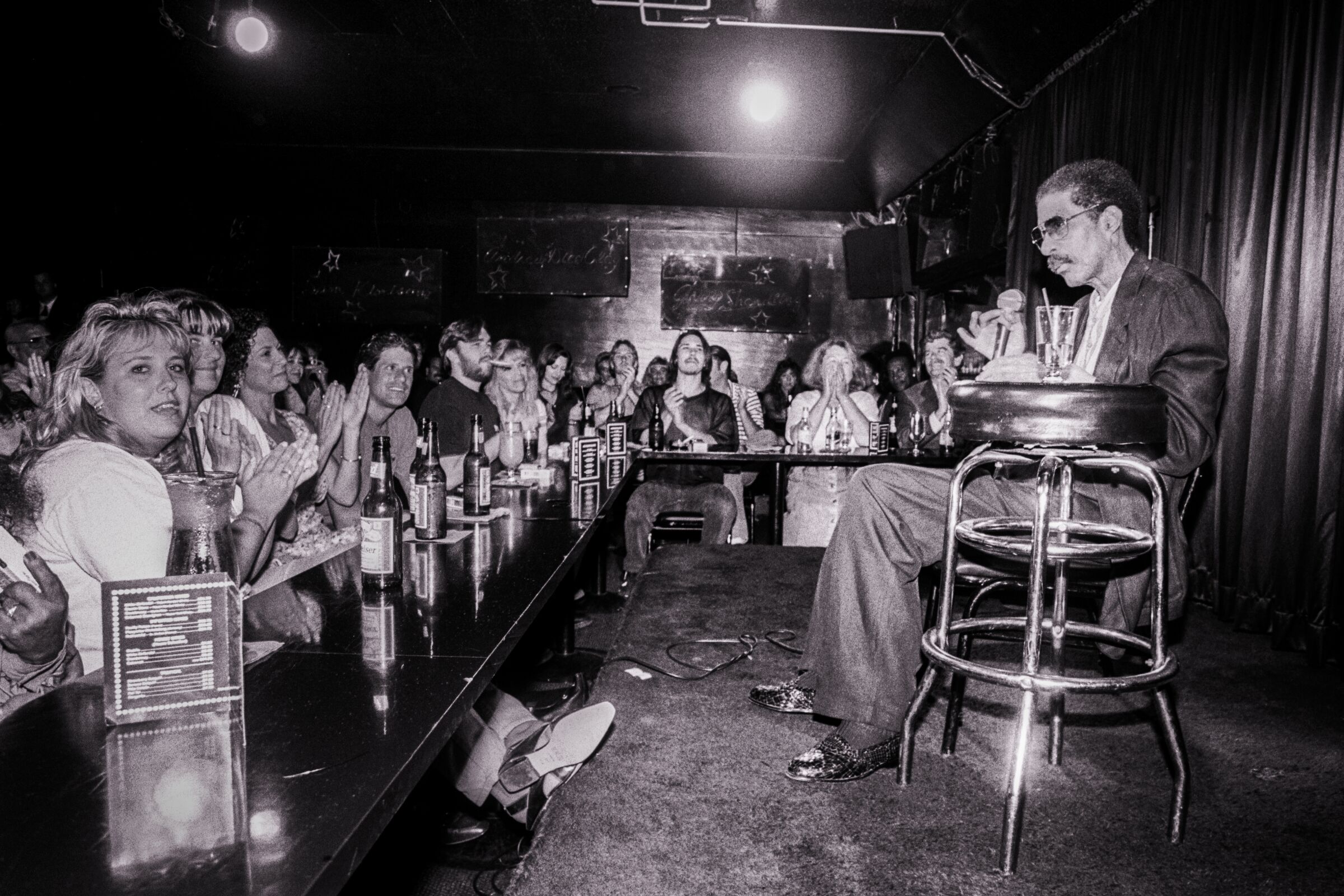 Richard Pryor performing at the Comedy Store club