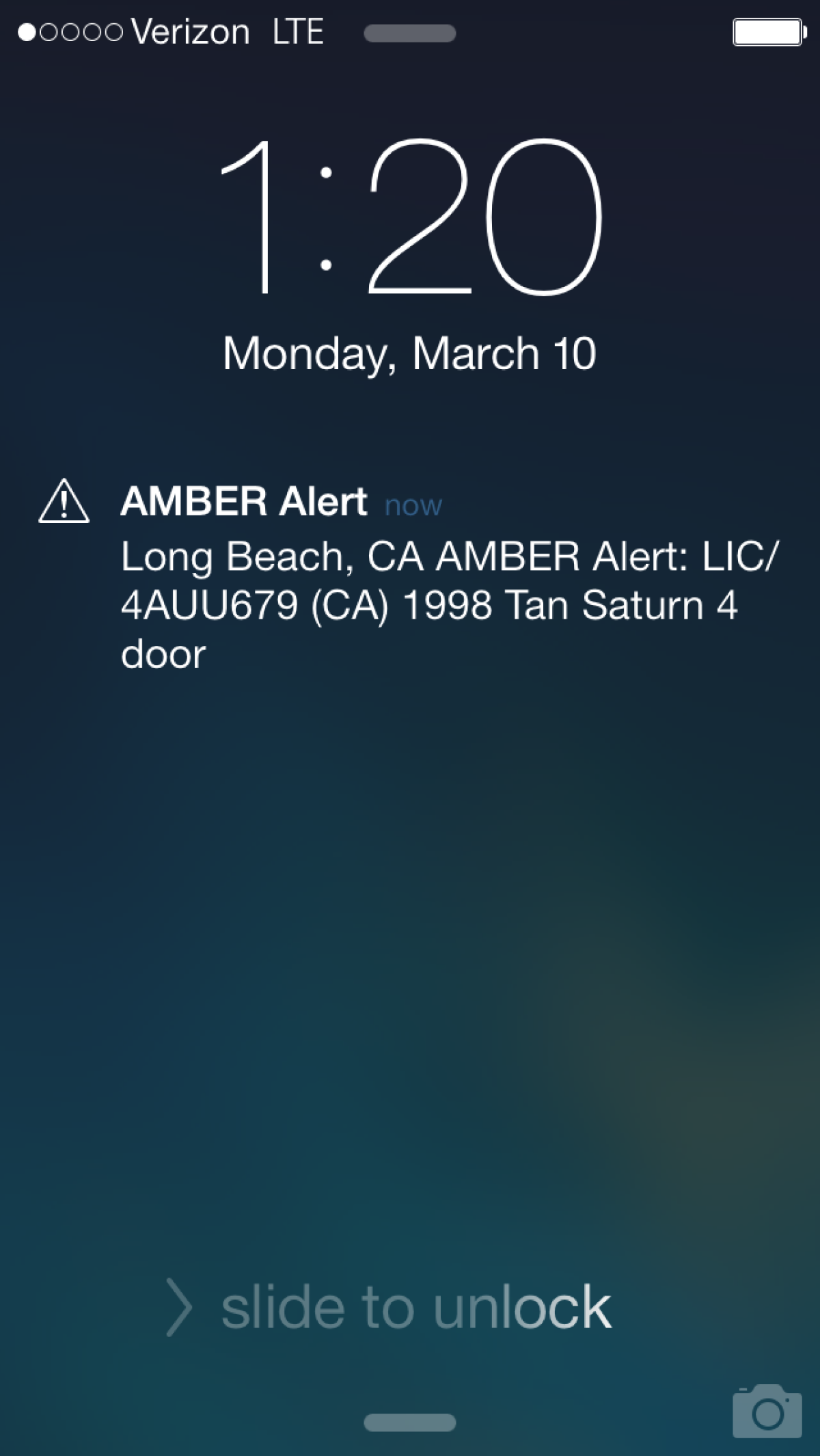 An Amber Alert was issued Monday for a 12-year-old Long Beach boy.