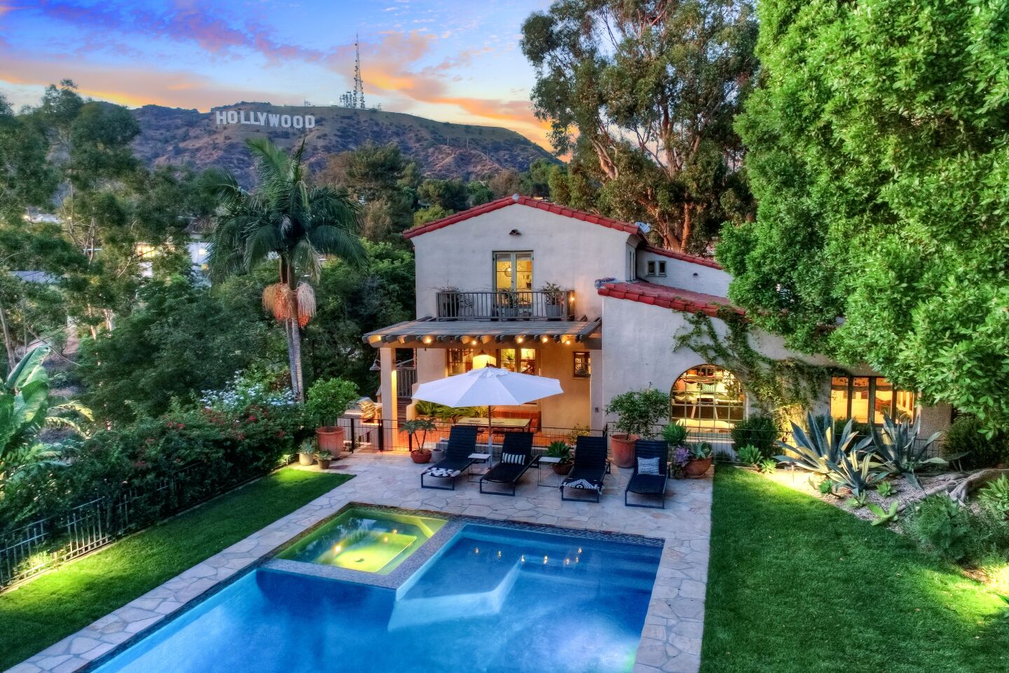 Commercial director Renny Maslow and his wife, stylist Erica Maslow, are asking $4.537 million for their Beachwood Canyon home, which has views of the Hollywood sign.