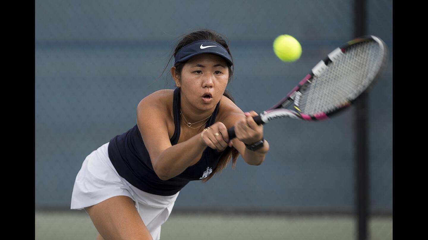 Photo Gallery: Newport Harbor girls' tennis vs. Northwood