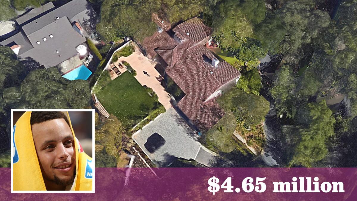 Golden State Warriors star has sold his home in Orinda, Calif., for $4.65 million.