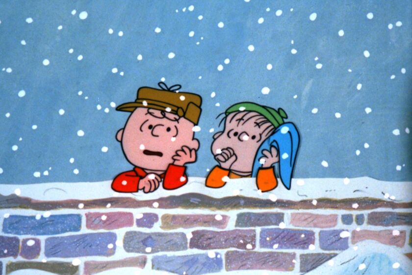 A scene from "A Charlie Brown Christmas."