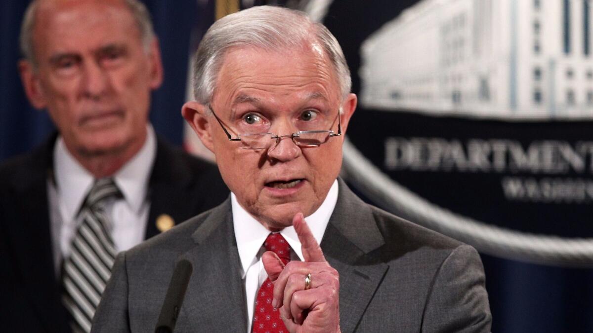 U.S. Attorney General Jeff Sessions discusses leaks.