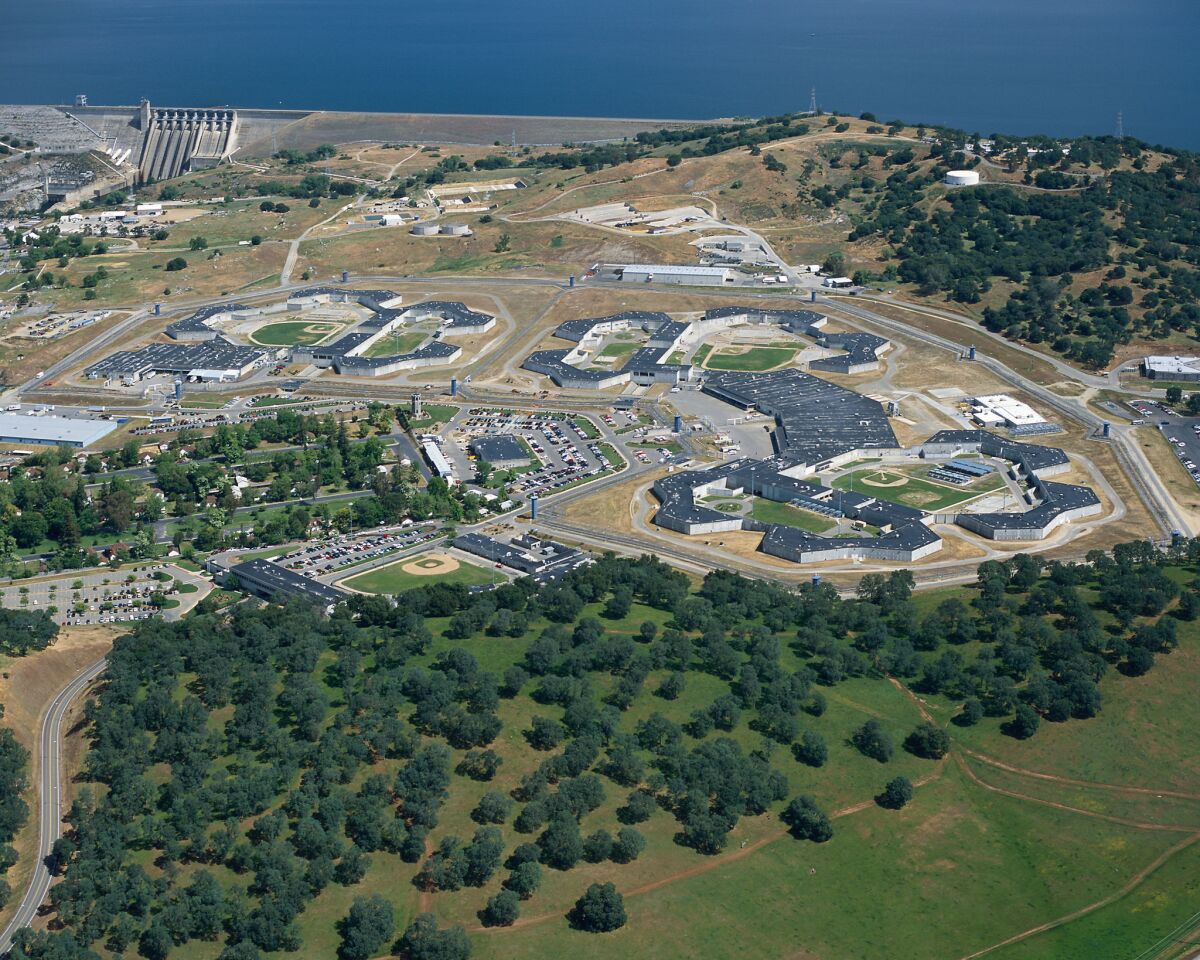 Aerial view of California State Prison Sacramento complex