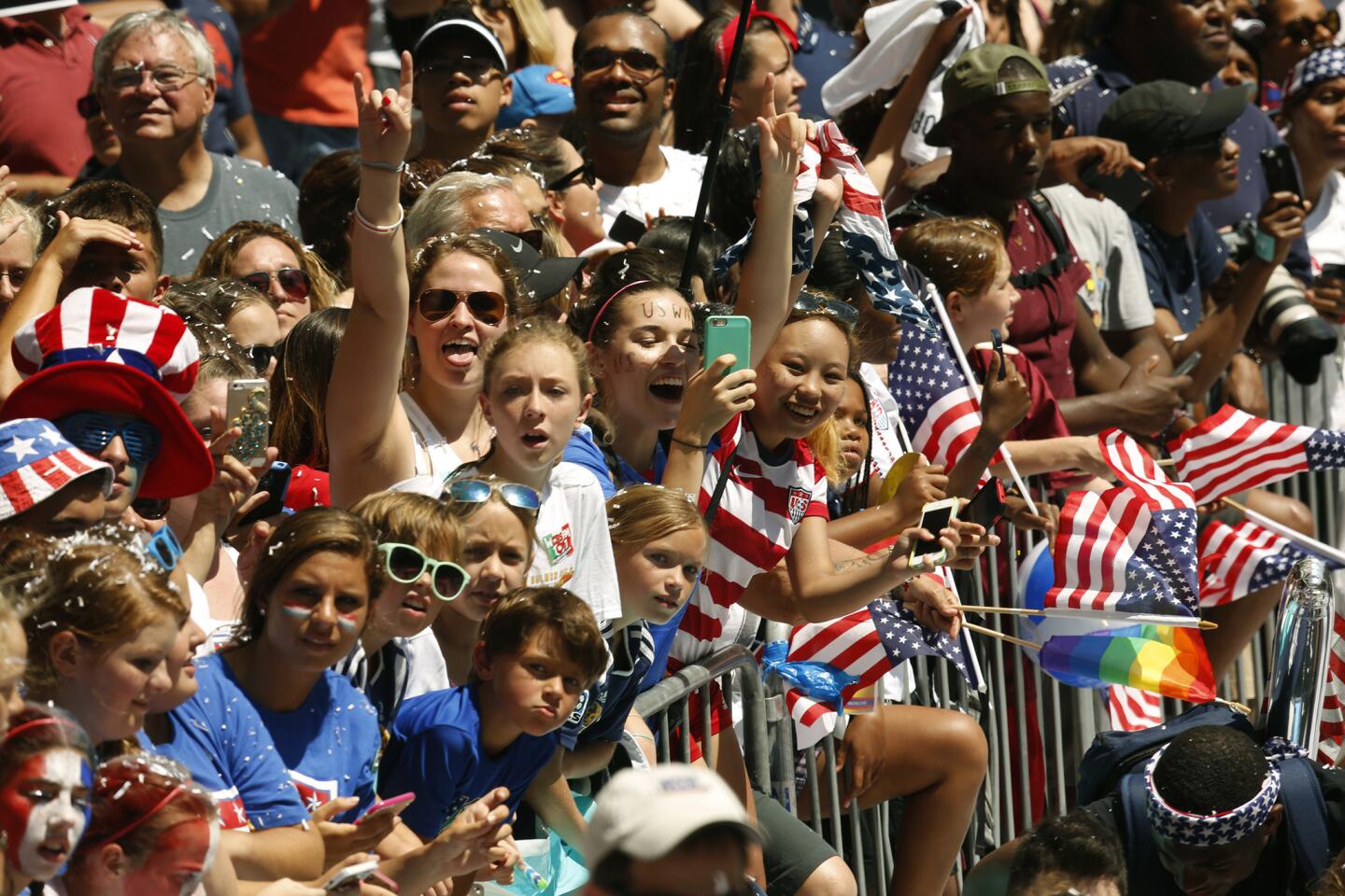 Parade for U.S. women's soccer team