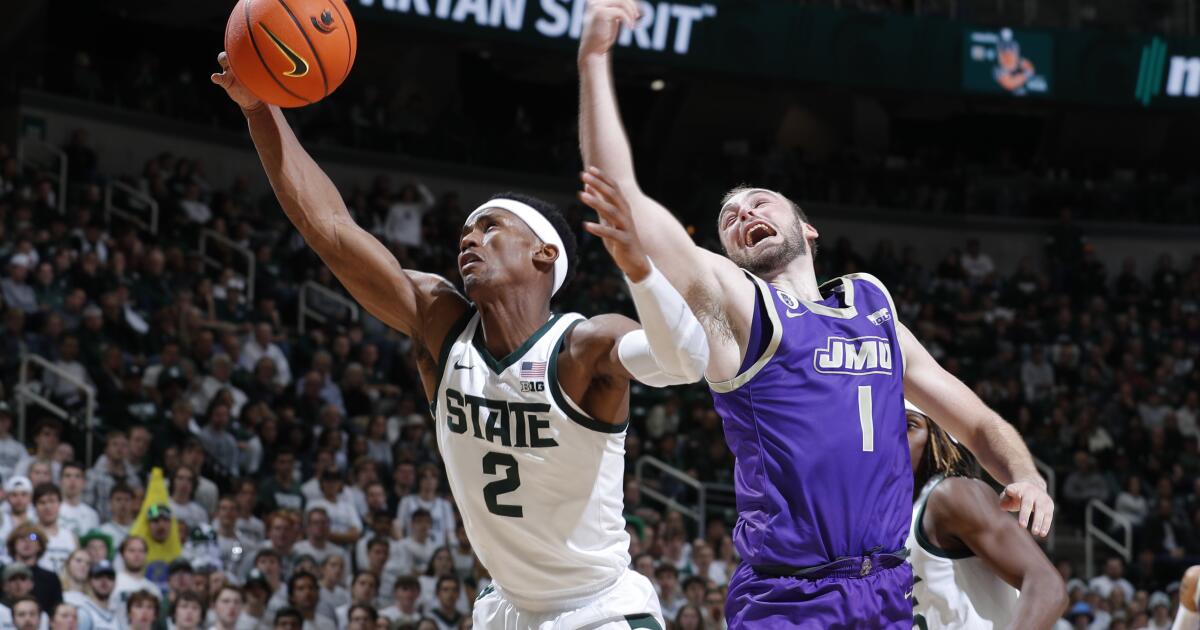Terrence Edwards leads James Madison to upset victory over No. 4 Michigan State in overtime thriller