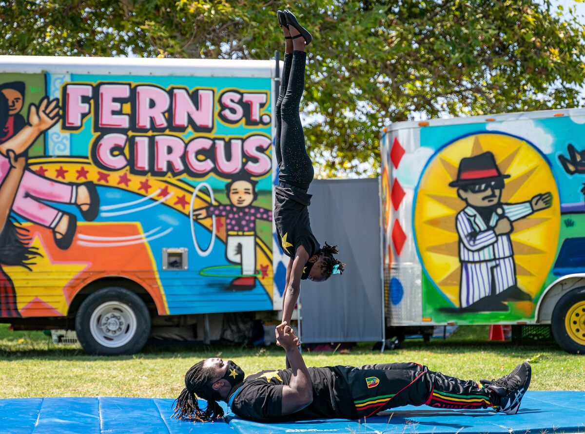 Fern Street Circus performers in 2021.