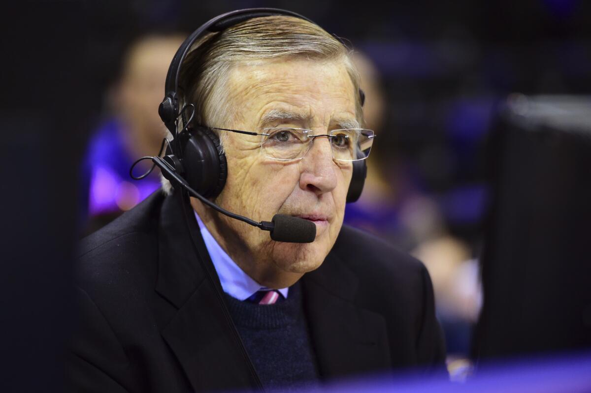 Brent Musburger will call his last game -- Georgia versus Kentucky in basketball -- on Jan. 1.