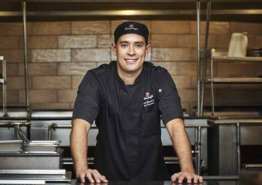 The chef partner at Newport Beach's Fleming's Prime Steakhouse and Wine Bar is Kevin Monahan. He curates the Taste of the Future "five senses" dining experience.