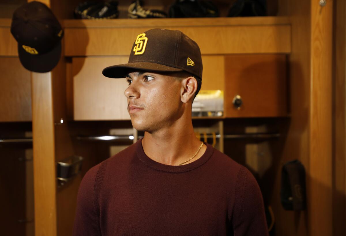 Minors: Teenager Ethan Salas mature beyond his years as he settles in with  Padres' Lake Elsinore affiliate - The San Diego Union-Tribune