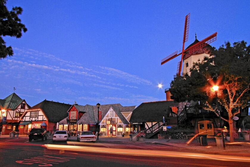 Solvang, Calif., is beloved for its Danish-yesteryear vibe, but contemporization is happening in eating, drinking and lodging.