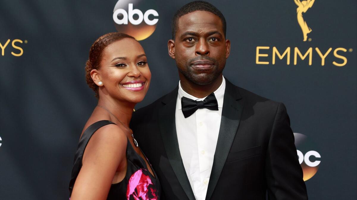 Actor Sterling K. Brown, and his wife, actress Ryan Michelle Bathe, light up the red carpet at the 68th Primetime Emmy Awards.
