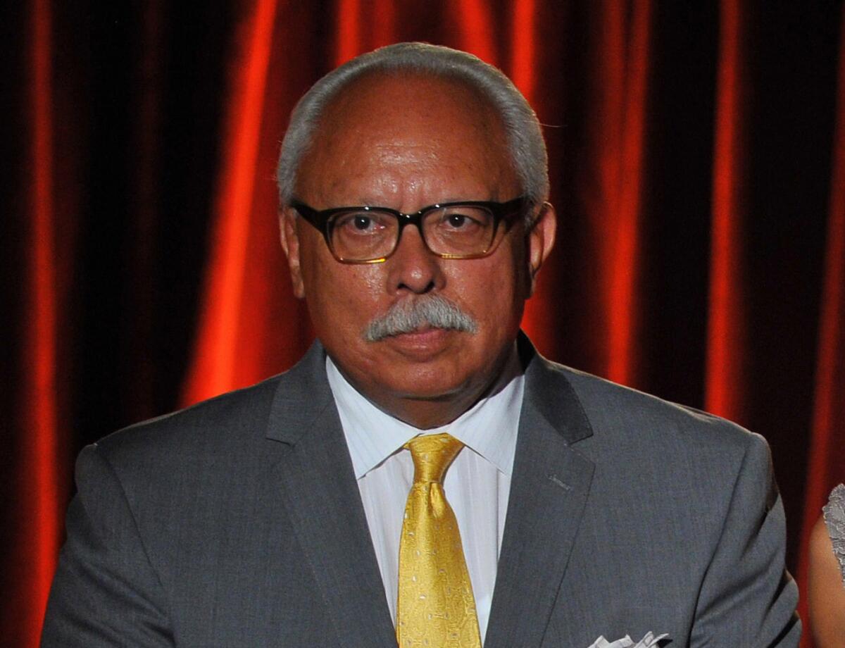 Tony Valdez presents onstage at the Television Academy’s 66th Los Angeles Area Emmy Awards