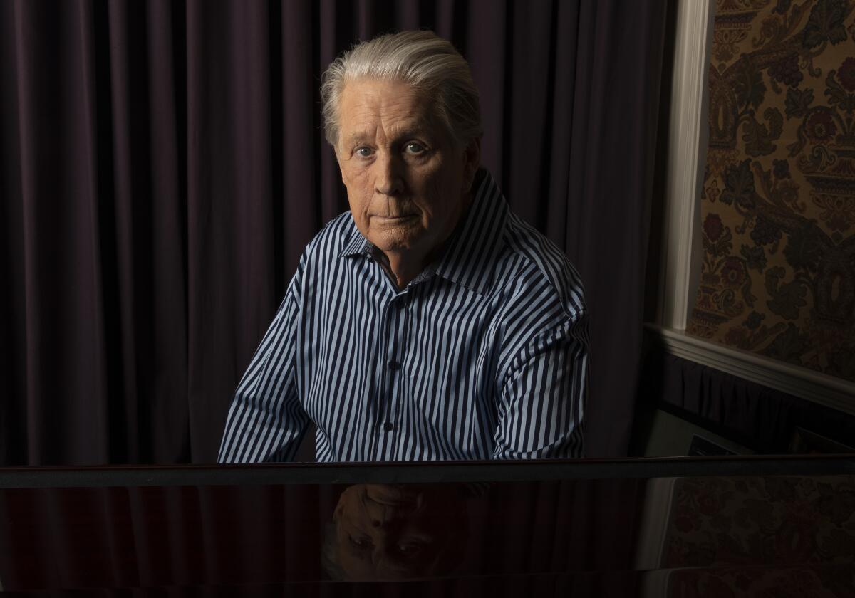 Musician Brian Wilson sits for portraits at his home on Nov. 2, 2021 in Los Angeles.