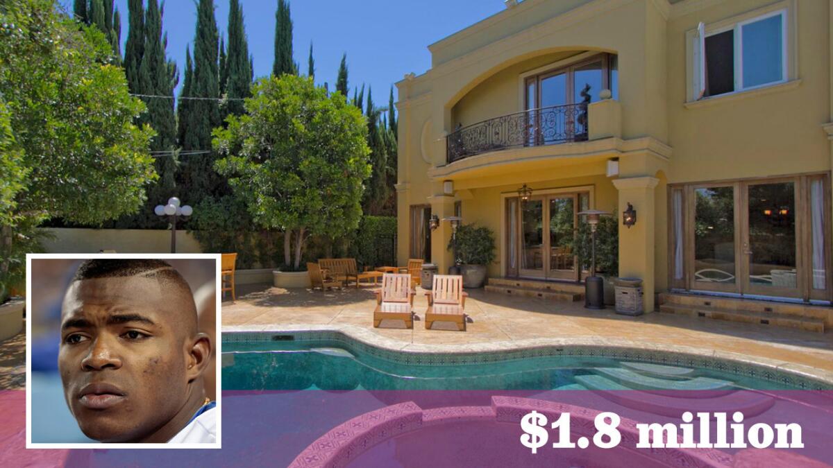 The Dodgers star's new home sits behind gates and a privacy wall in Sherman Oaks.