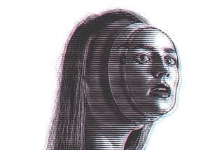 illustration showing a woman's head with her face in layers, one atop the next
