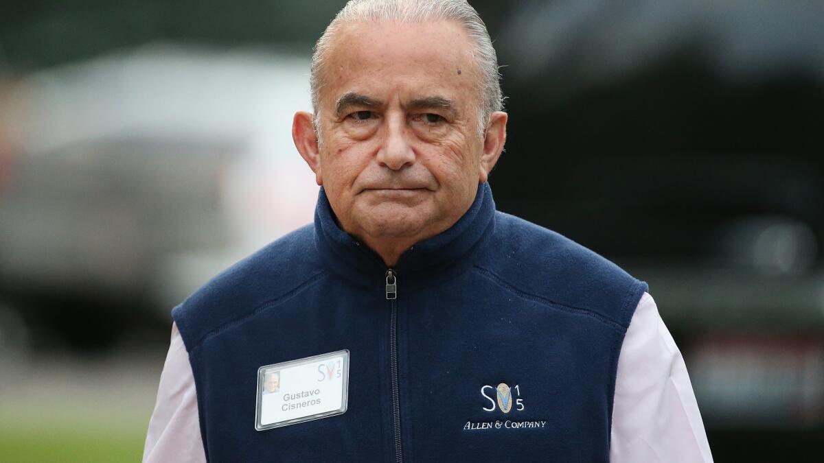 Venezuelan media mogul Gustavo Cisneros, who co-founded ...