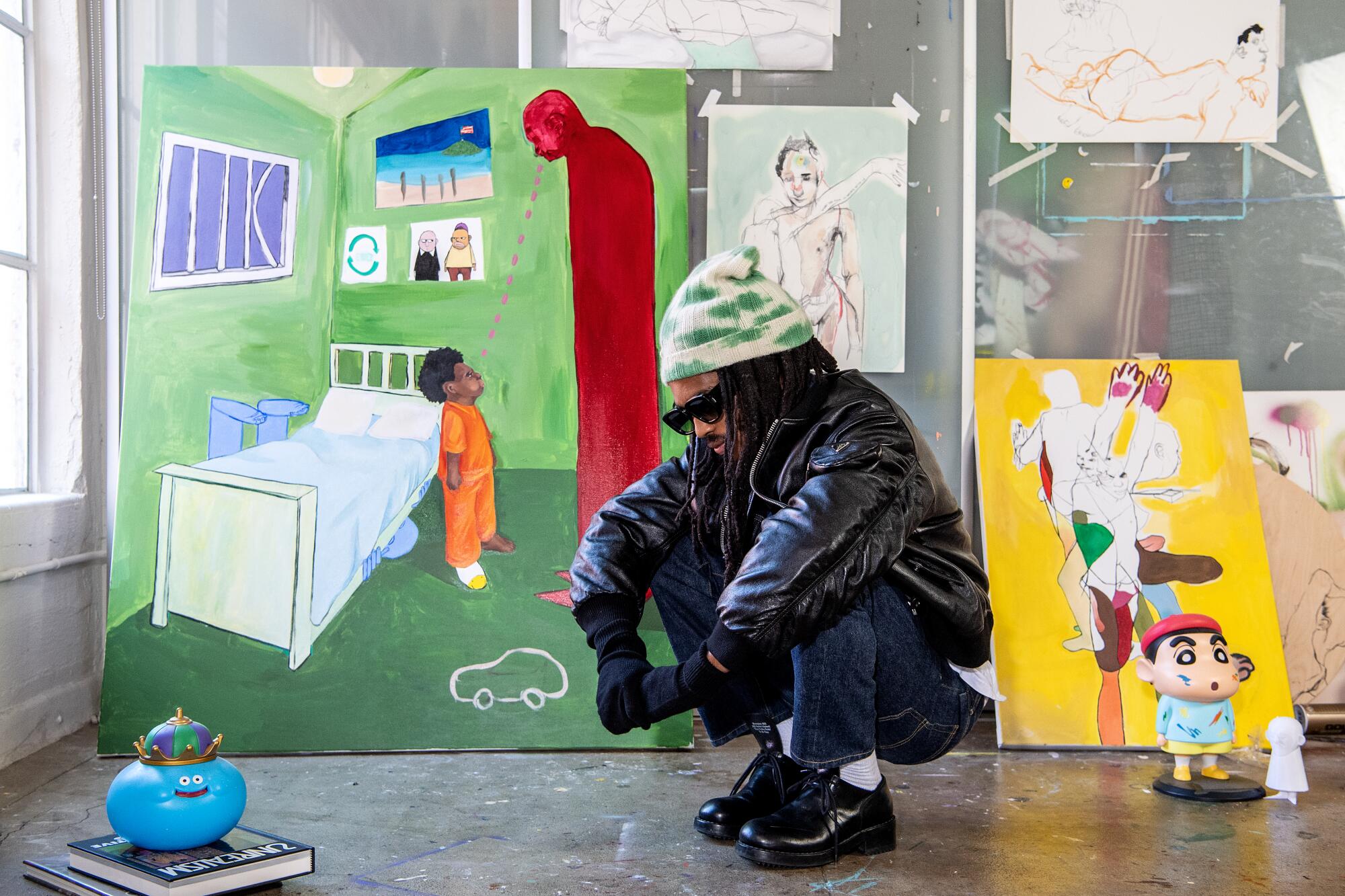 Designer and artist Bryant Giles in his studio.