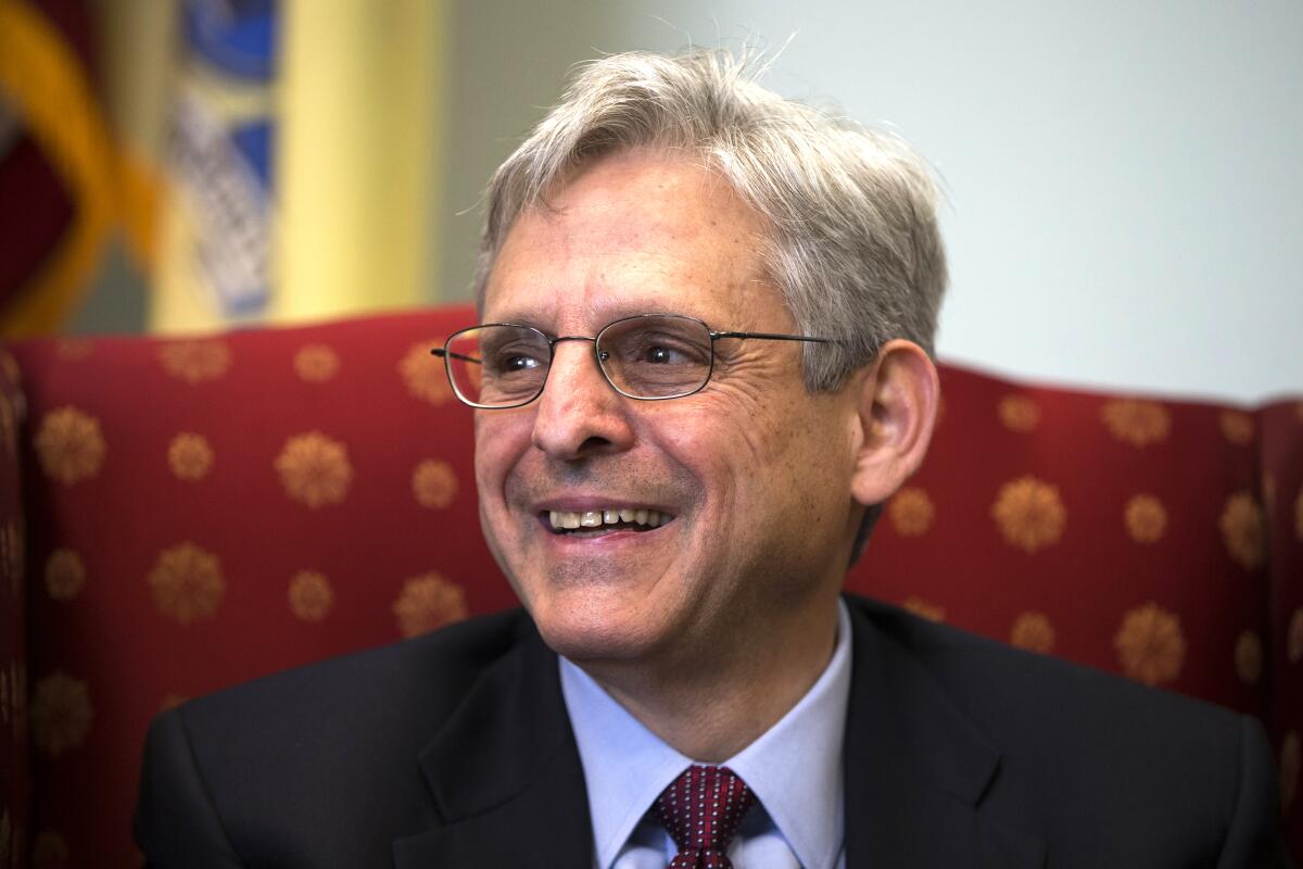 Judge Merrick Garland on Capitol Hill in 2016.