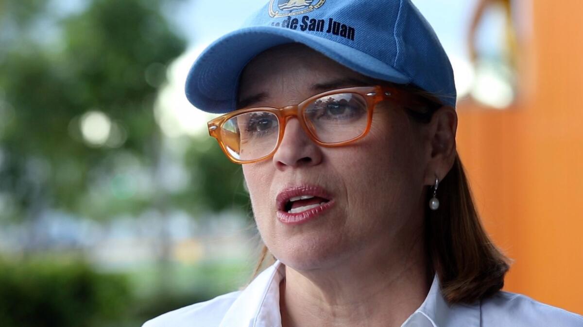 Carmen Yulín Cruz, the mayor of San Juan, Puerto Rico, has criticized the Trump administration's response to hurricanes on the island last year.